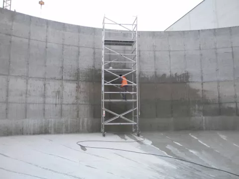 Denitrifikačné nádrže EMO I, II, Mochovce  